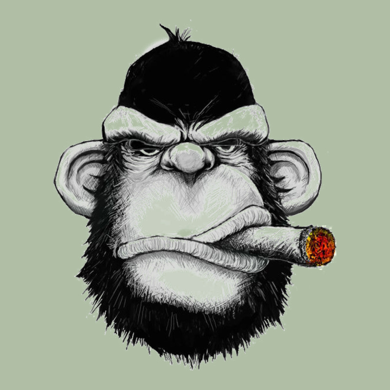 Monkey Smoking Urban Heavy Tee by artisFamous | Teevron