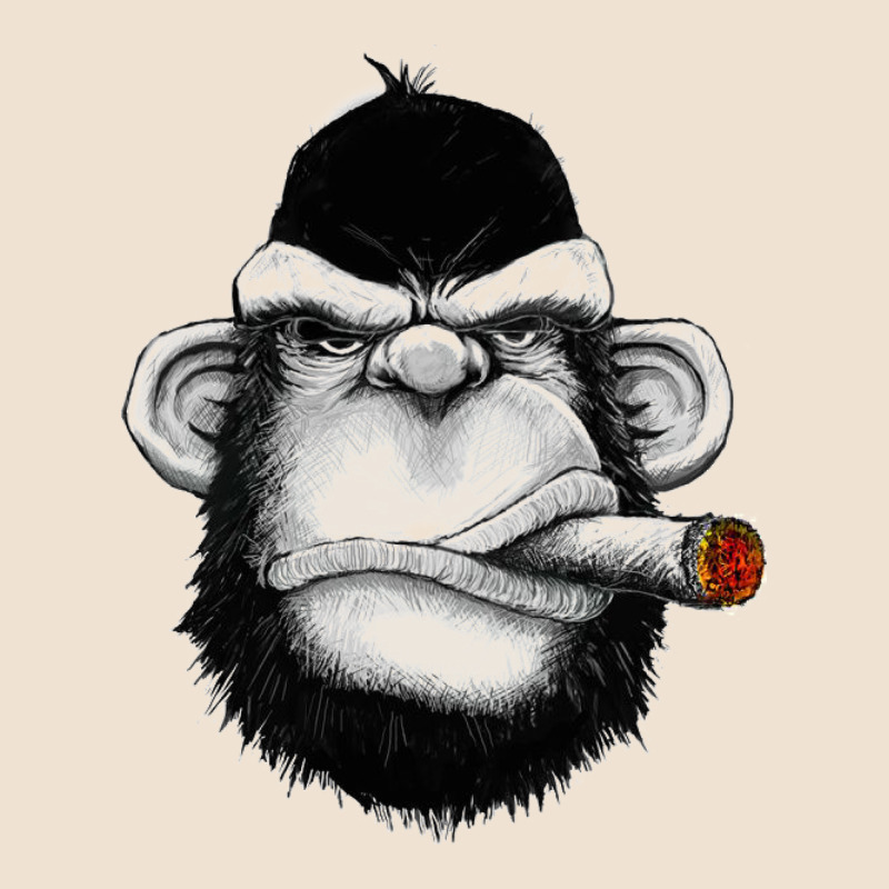Monkey Smoking Urban Heavy Tee by artisFamous | Teevron