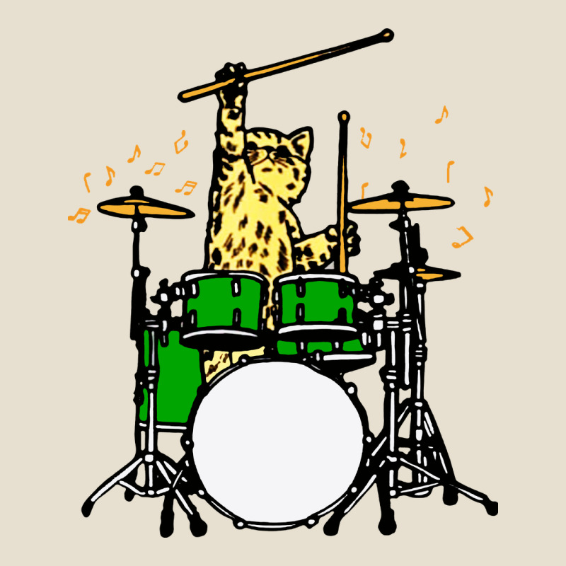 Drummer Cat Music Lover Musician Playing The Drums Urban Heavy Tee by artisFamous | Teevron