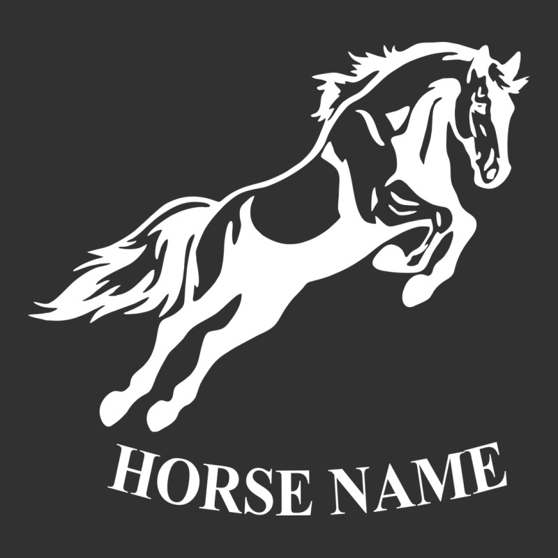 Personalised Horse Printed Equestrian Riding Cob Jumping Rider Horse Urban Heavy Tee by artisFamous | Teevron