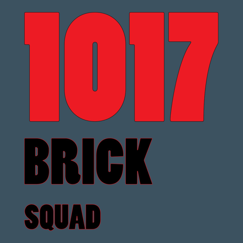 1017 Brick Squad Black Red Urban Heavy Tee by artisFamous | Teevron