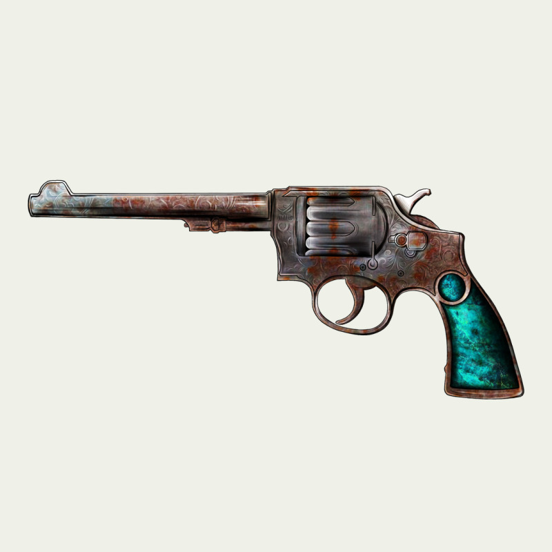 Revolver Handgun Urban Heavy Tee by artisFamous | Teevron