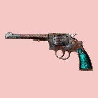Revolver Handgun Urban Heavy Tee | Teevron