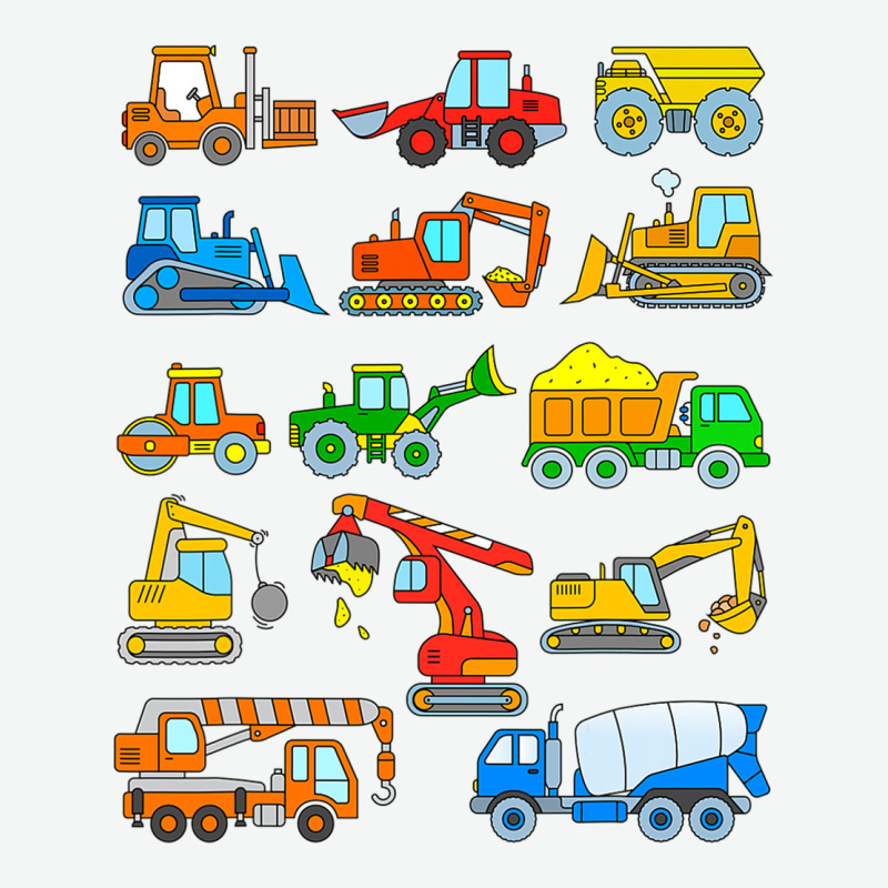 Construction Excavator Shirt For Boys Girls Men And Women T Shirt Urban Heavy Tee by artisFamous | Teevron