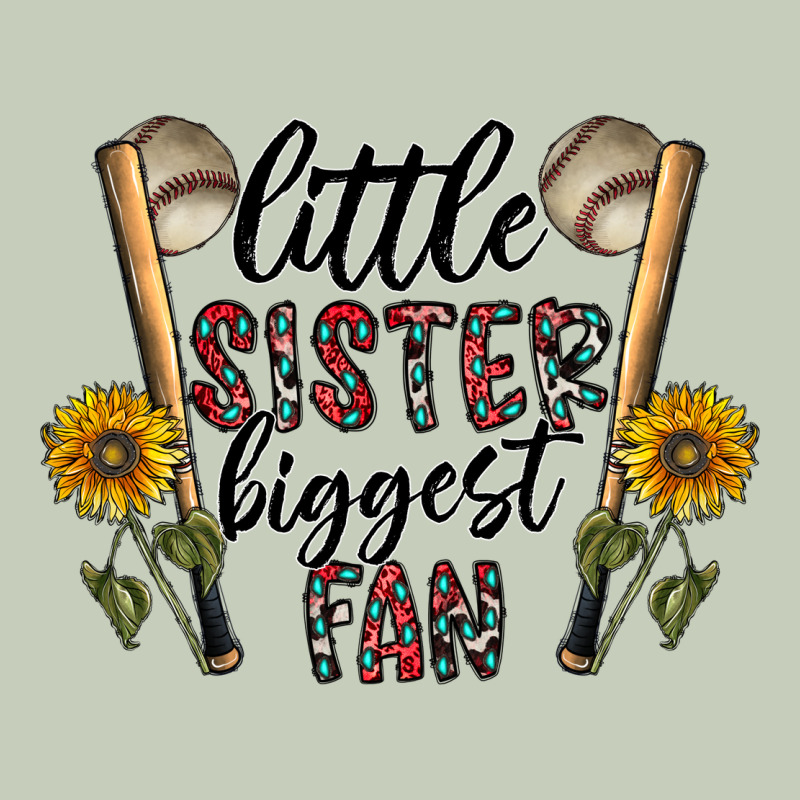 Little Sister Biggest Fan Ladies Tee by CowhideDigitalArt | Teevron