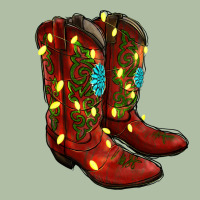 Cowboy Boots Christmas Urban Heavy Tee | Teevron