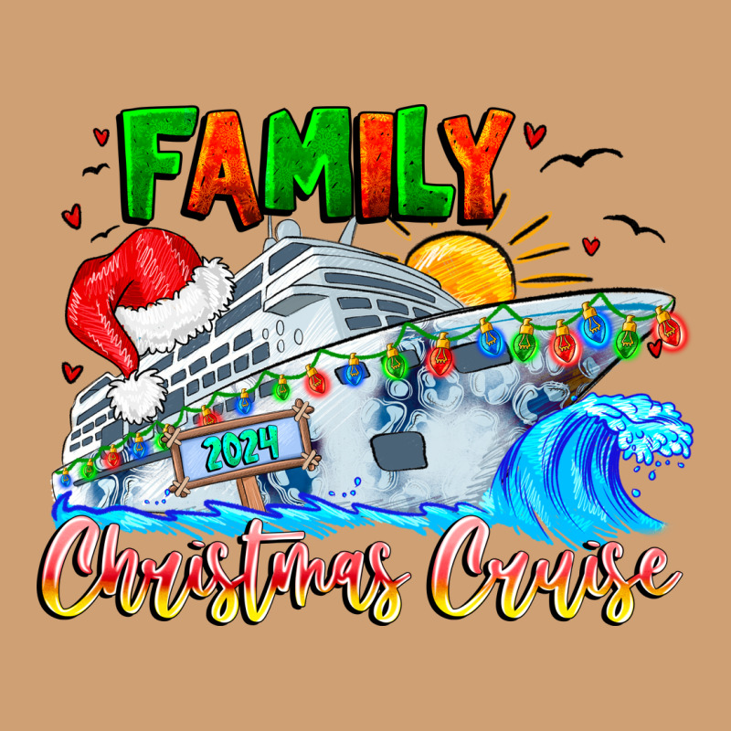 Family 2024 Christmas Cruise Vintage Tee by CowhideDigitalArt | Teevron