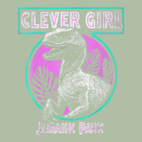 Distressed Teal Raptor Clever Girl T Shirt Urban Heavy Tee | Teevron