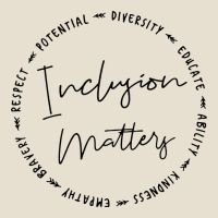 Inclusion Matters With Empathy Bravery Respect Urban Heavy Tee | Teevron