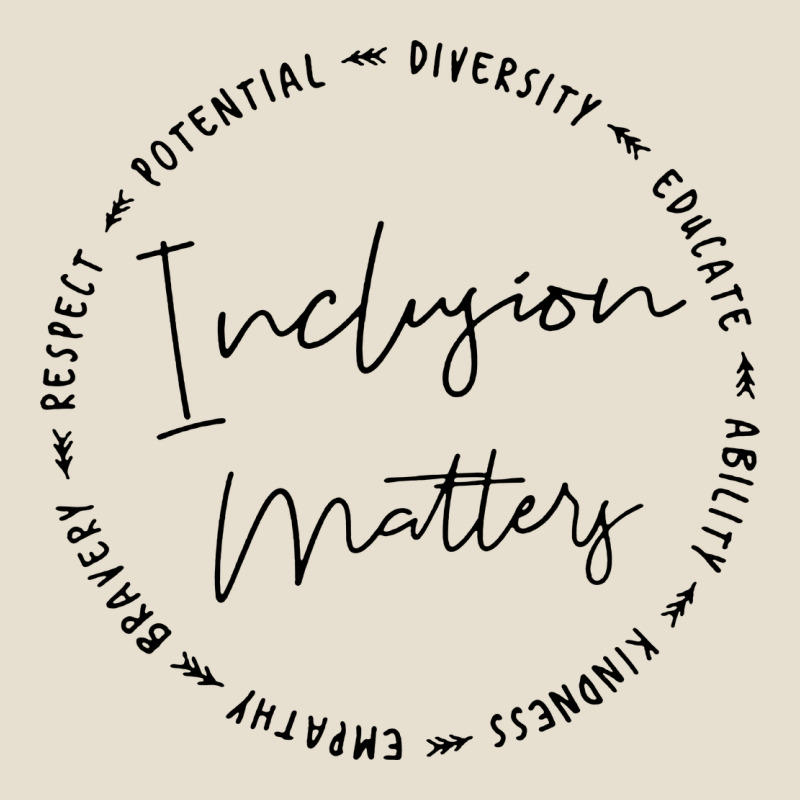 Inclusion Matters With Empathy Bravery Respect Urban Heavy Tee by artisFamous | Teevron