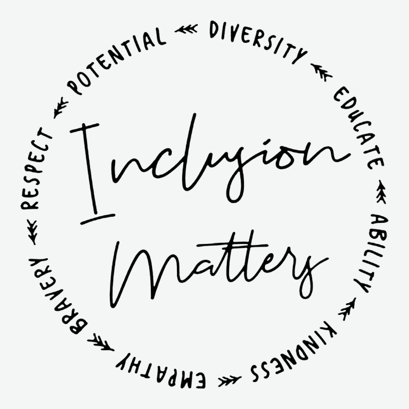 Inclusion Matters With Empathy Bravery Respect Urban Heavy Tee by artisFamous | Teevron