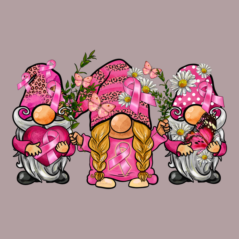 Breast Cancer Gnome Vintage Hoodie by BarkalooDesign | Teevron