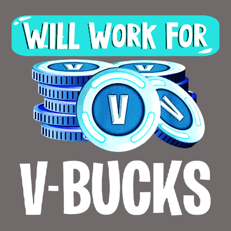 Will Work For V Bucks Youth Gamer Urban Heavy Tee by artisFamous | Teevron