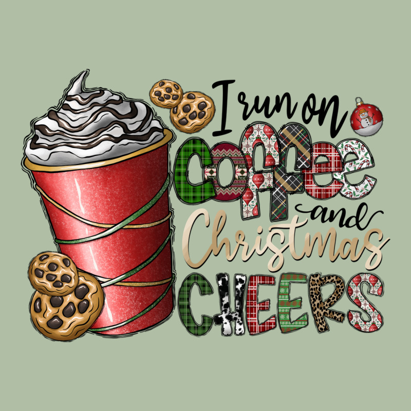 I Run On Coffee And Christmas Cheers Urban Heavy Tee by CowhideDigitalArt | Teevron