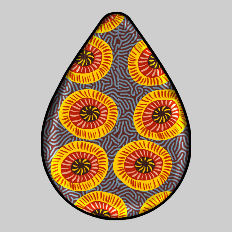 African Fabric Pattern Teardrop Earrings 5 Premium Tee by BundleAndBundleShop | Teevron