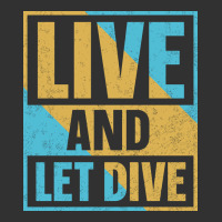 Live And Let Dive Retro Style Urban Heavy Tee | Teevron