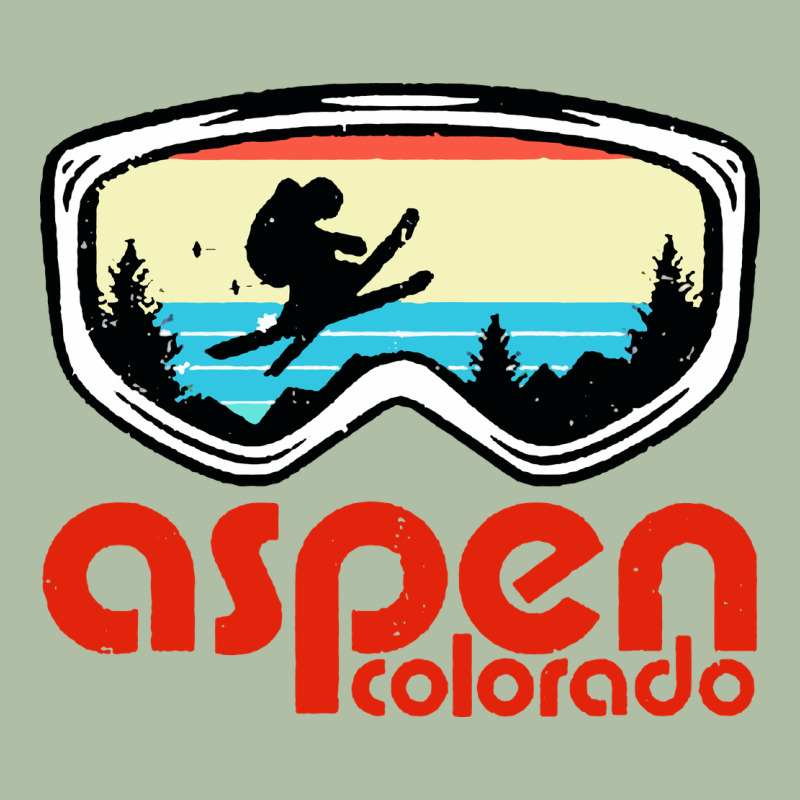 Aspen Colorado Ski Mountain Skiing Retro Vacation Urban Heavy Tee by artisFamous | Teevron