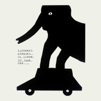 Elephant Black To Stand On Your Car Urban Heavy Tee | Teevron