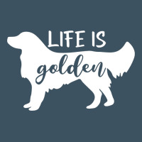 Golden Retriever - Life Is Golden White Urban Heavy Tee | Teevron