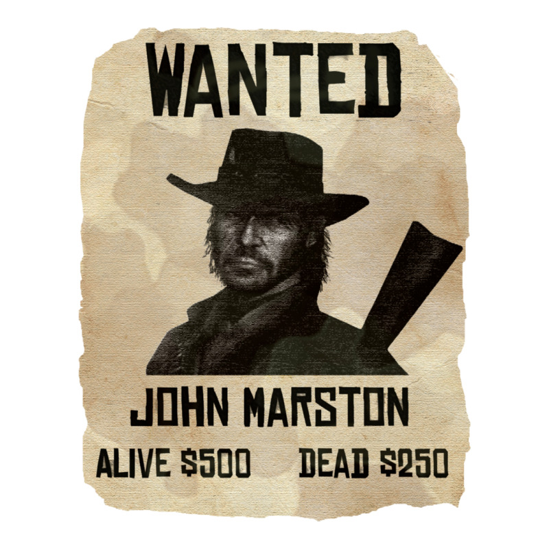 Red Dead Redemption 2 Red Moon Cowboy Wanted John Marston Urban Heavy Tee by artisFamous | Teevron