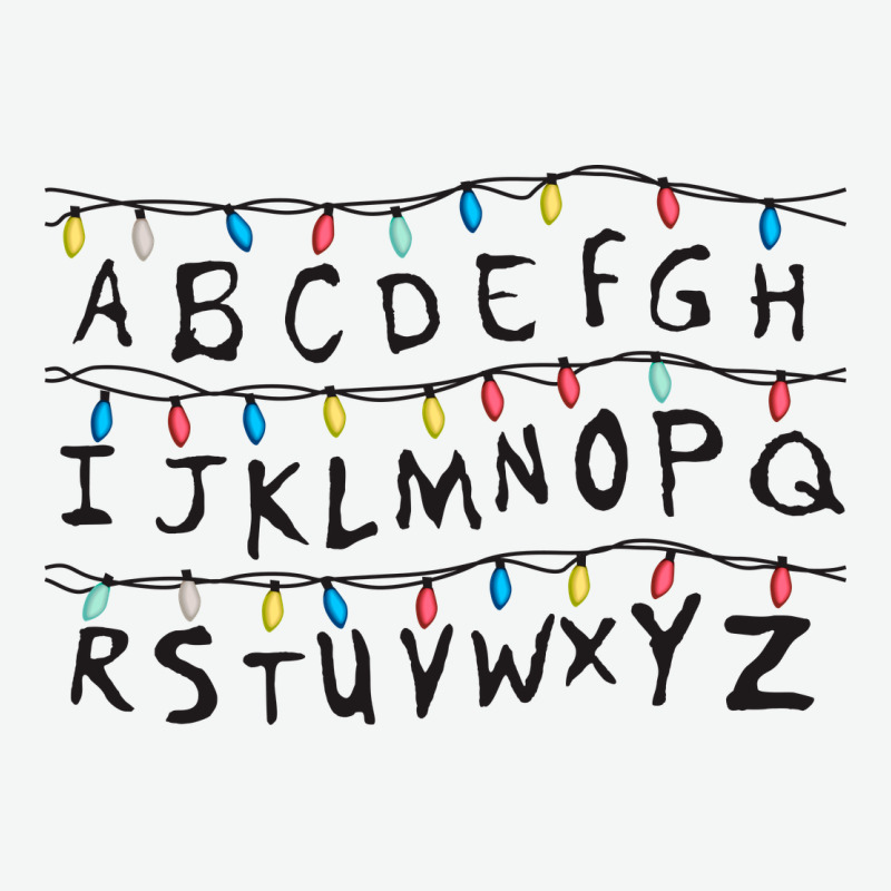 Stranger Lights Alphabet Urban Heavy Tee by artisFamous | Teevron