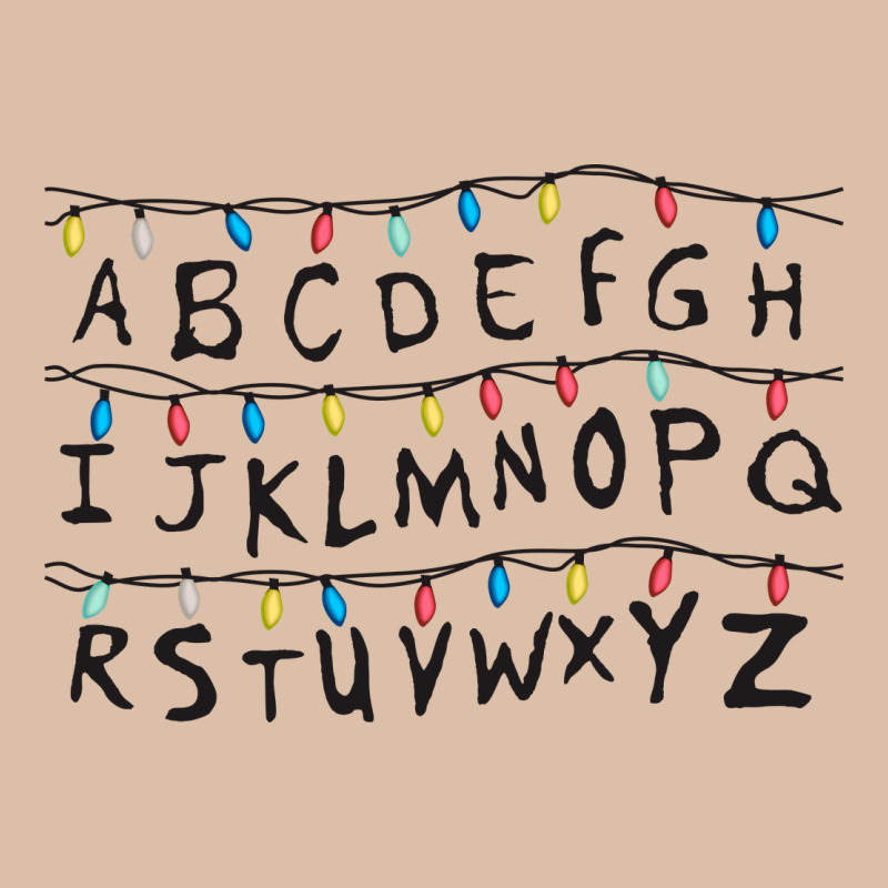 Stranger Lights Alphabet Urban Heavy Tee by artisFamous | Teevron