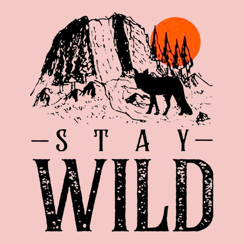 Stay Wild Illustration With Mountain Urban Heavy Tee by artisFamous | Teevron