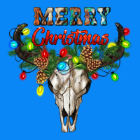 Merry Christmas Bull Skull Zipper Hoodie | Teevron