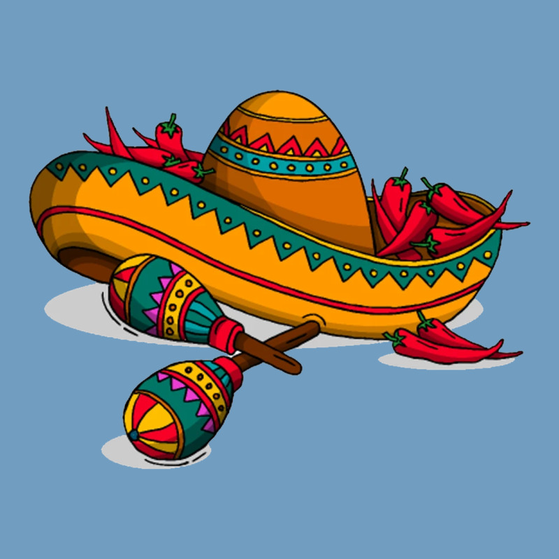 Maracas Sombrero Mexican Urban Heavy Tee by artisFamous | Teevron