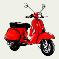 Classic Italian Vespa Scooter Urban Heavy Tee | Teevron