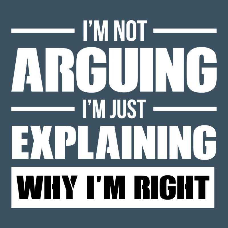 I'm Not Arguing I'm Just Explaining Why I'm Right Funny Urban Heavy Tee by artisFamous | Teevron