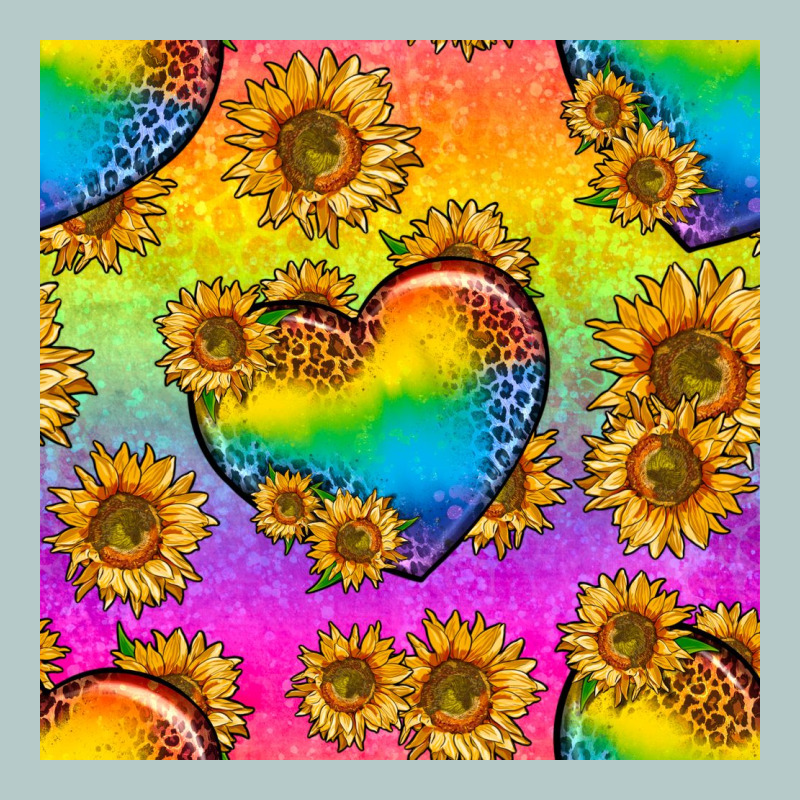 Pride Lgbtq Leopard Hearts And Sunflowers Seamless Heavy Core Tee by BundleAndBundleShop | Teevron