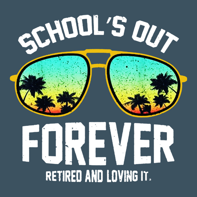 School Out Forever Retired Teacher Retro Summer Urban Heavy Tee by artisFamous | Teevron