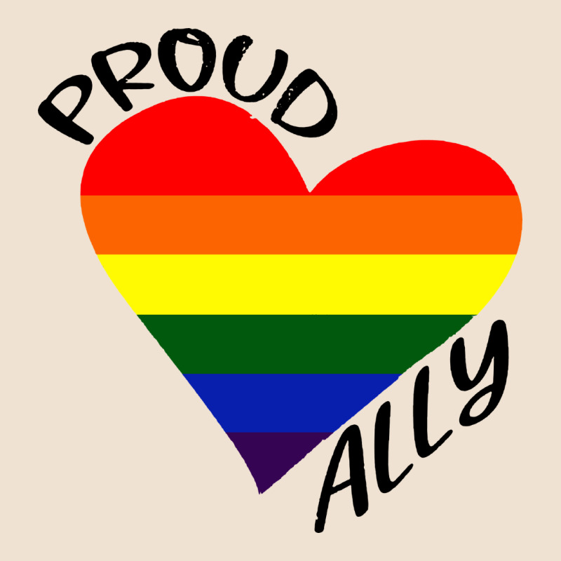 Proud Ally Lgbt Heart Gay Pride Month Urban Heavy Tee by artisFamous | Teevron
