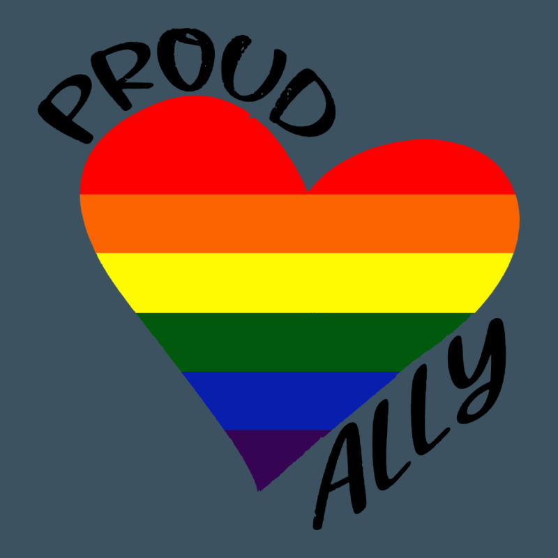 Proud Ally Lgbt Heart Gay Pride Month Urban Heavy Tee by artisFamous | Teevron