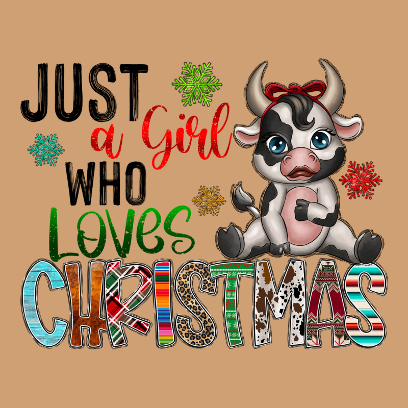 Just A Girl Who Loves Christmas Vintage Tee by CowhideDigitalArt | Teevron