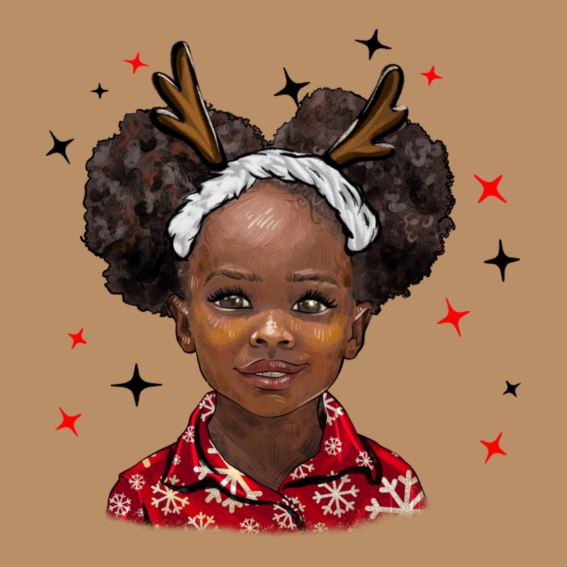 Christmas African Girl Vintage Hoodie by BarkalooDesign | Teevron