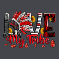Red Black Grey White Love My Tribe Indian Headdres Long Sleeve Tee | Teevron