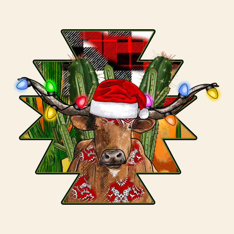Longhorn Aztec Christmas Vintage Tee by CowhideDigitalArt | Teevron