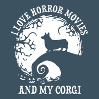 I Love Horror Movies And My Corgi Funny Corgi Urban Heavy Tee | Teevron