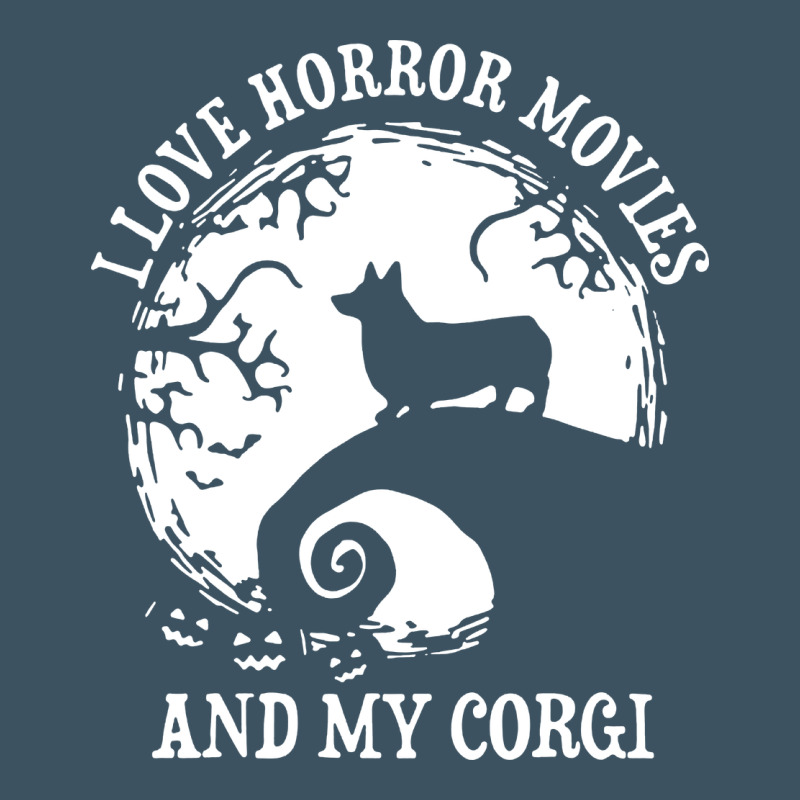 I Love Horror Movies And My Corgi Funny Corgi Urban Heavy Tee by artisFamous | Teevron