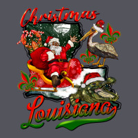 Louisiana Christmas With  Afro Santa Vintage Hoodie | Teevron