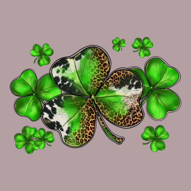 St. Patricks Day Shamrocks Vintage Hoodie by BarkalooDesign | Teevron