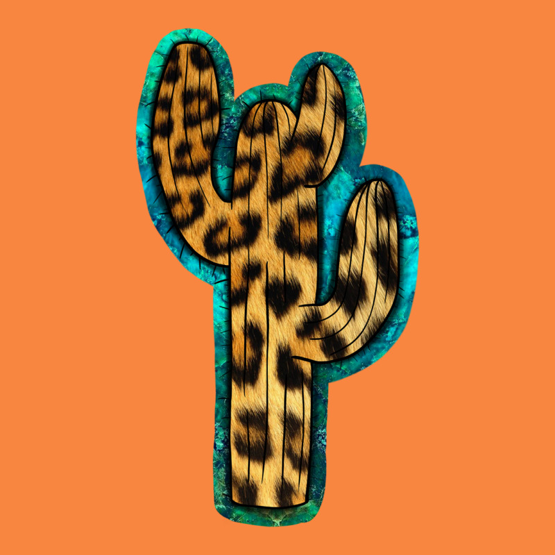 Turquoise Leopard Cactus Premium Sweatshirt by RanaPortraitStore | Teevron