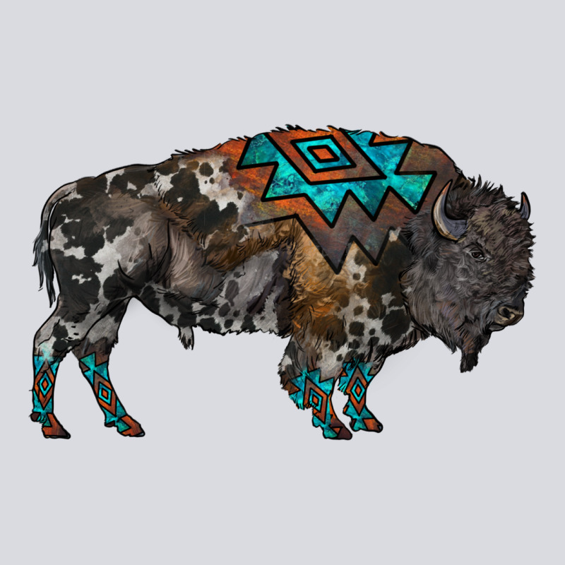 Cowhide Bison Zipper Hoodie by RanaPortraitStore | Teevron