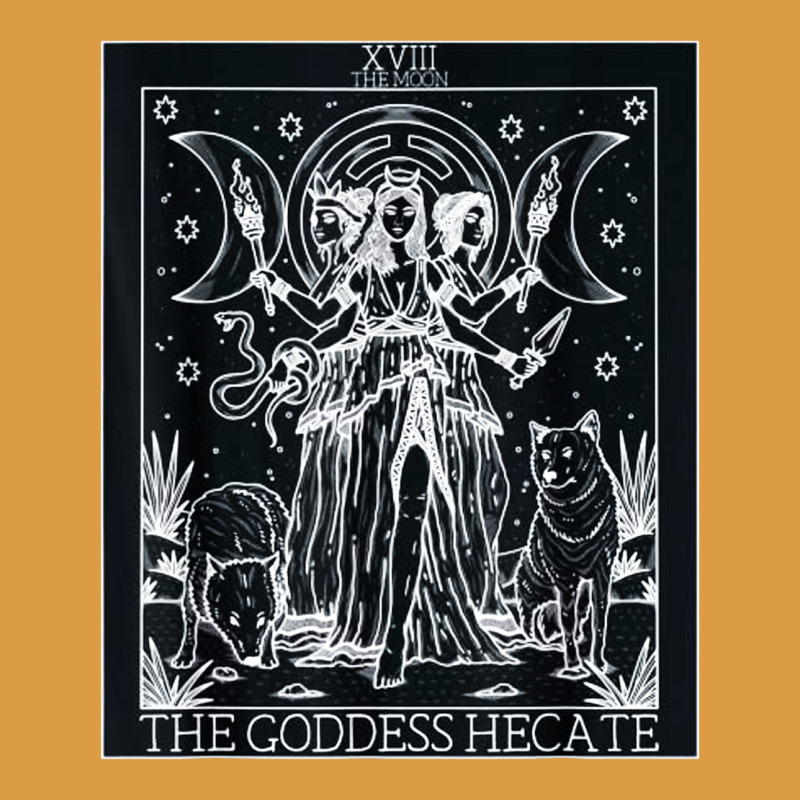 Hecate Tarot Card Triple Moon Goddess Witch Wiccan Pagan Urban Heavy Tee by artisFamous | Teevron