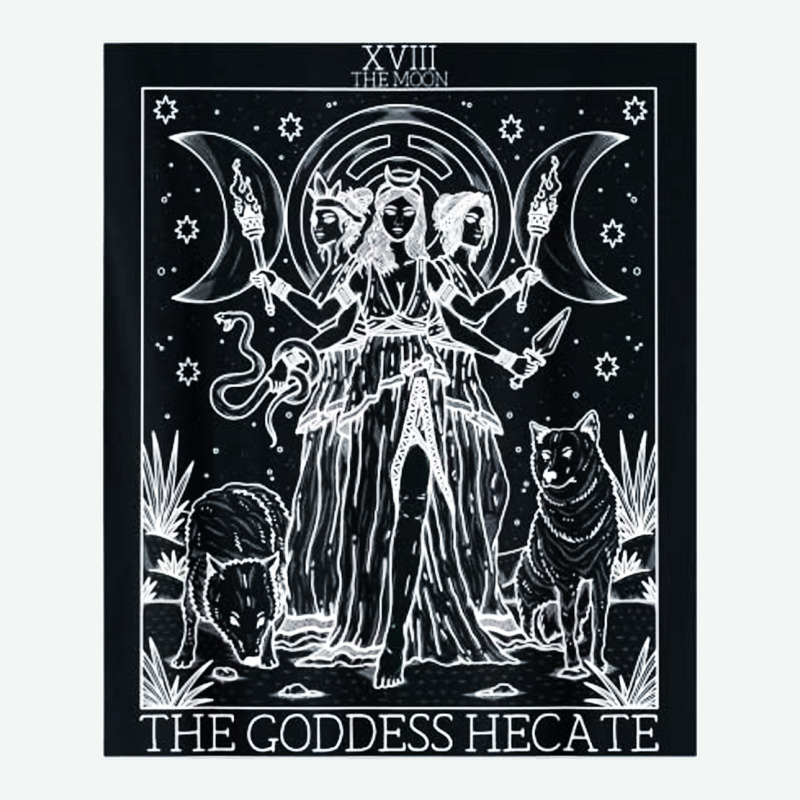 Hecate Tarot Card Triple Moon Goddess Witch Wiccan Pagan Urban Heavy Tee by artisFamous | Teevron