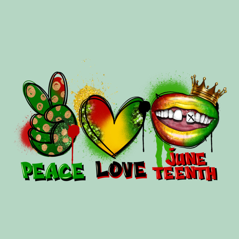 Peace Love Juneteenth Classic Tee by FaDigitalArtStudio | Teevron