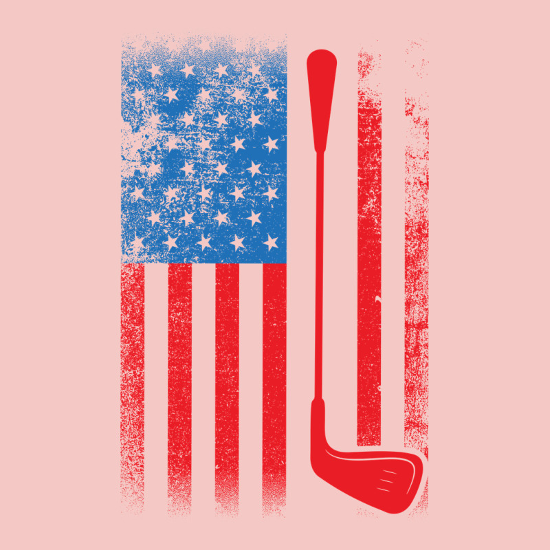 Golf With Usa Flag Urban Heavy Tee by artisFamous | Teevron