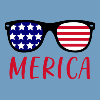 Merica Usa Flag Sunglasses 4th Of July Urban Heavy Tee | Teevron